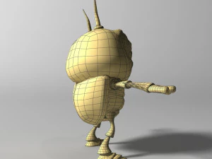 cartoon bug rigged 3D Model