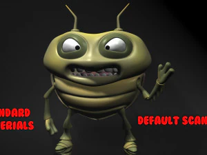 cartoon bug rigged 3D Model