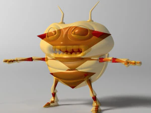 cartoon bug rigged 3D Model