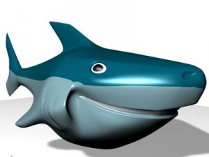 smiling shark 3d 3D Model