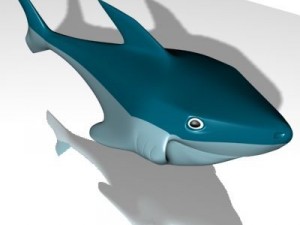 smiling shark 3d 3D 模型