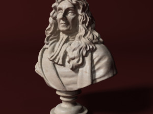 jean de la fontaine bust Modelo 3D