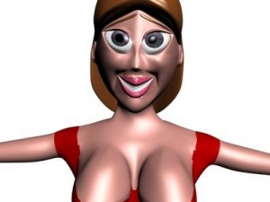 angel in red 3d 3D मॉडल
