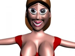 angel in red 3d 3D Model