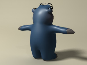 cartoon mole rigged Modelo 3D