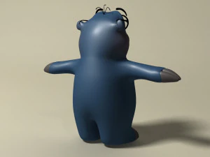 cartoon mole rigged 3D Model