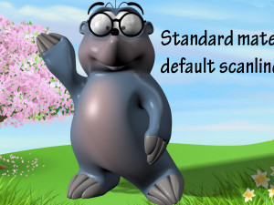 cartoon mole rigged Modelo 3D