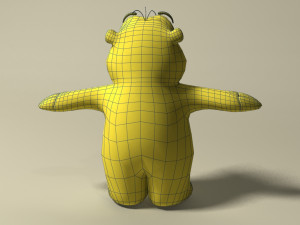 cartoon mole rigged Modelo 3D