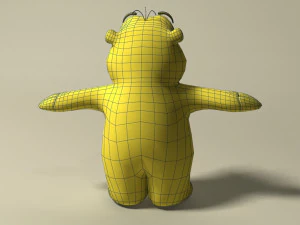 cartoon mole rigged 3D Model