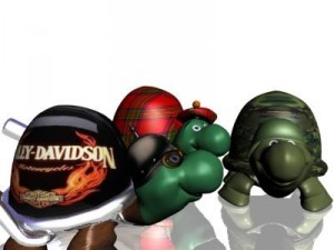 3 toon turtles 3d Modèle 3D