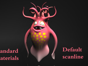 Cartoon squid monster rigged 3D 모델