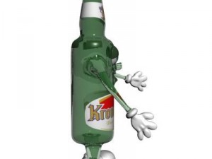 beer bottle cartoon character 3Dモデル
