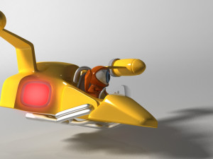 orange alien rigged Modèle 3D