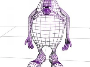 al monster cartoon character 3D Model