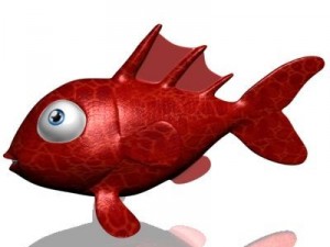 goldfish cartoon 3d Modelo 3D