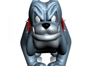 crazy dog carton 3D Model