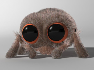cartoon spider rigged 3D Model