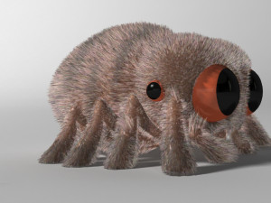cartoon spider rigged 3D Model