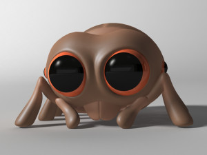 cartoon spider rigged 3D Model