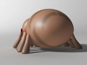 cartoon spider rigged 3D Model