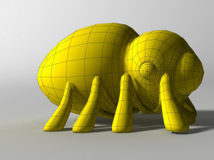 cartoon spider rigged 3D Model