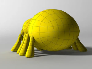 cartoon spider rigged 3D Model