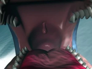 monstro cartoon whale rigged 3D Model
