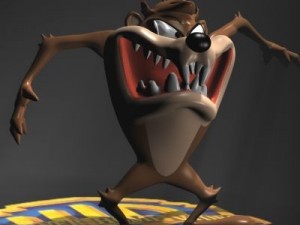 taz tasmanian devil rigged 3D Модель