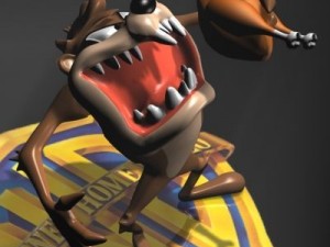 taz tasmanian devil rigged 3D Модель