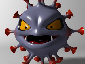 cartoon coronavirus 3D 模型