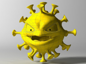 cartoon coronavirus 3D 模型