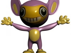 pokemon like monkey rigged Model 3D
