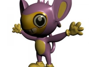 pokemon like monkey rigged Model 3D