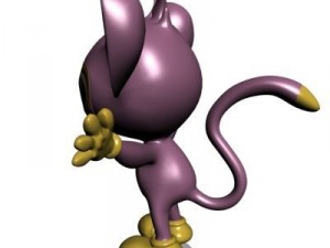 pokemon like monkey rigged Model 3D