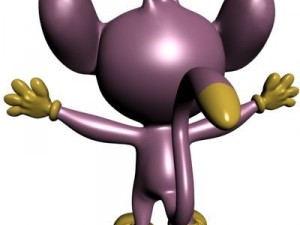 pokemon like monkey rigged Model 3D