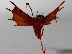 flying scorpion rigged 3D Модель