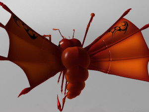flying scorpion rigged 3D Модель