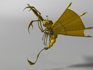 flying scorpion rigged 3D Модель