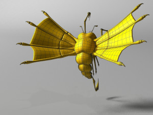 flying scorpion rigged 3D Модель