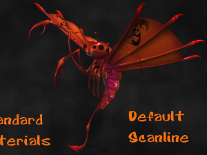 flying scorpion rigged 3D Модель