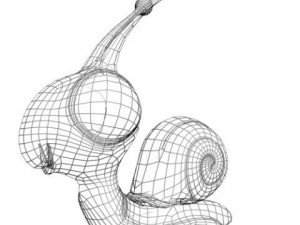 rainbow snail rigged Modello 3D