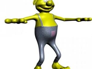 cartone animato di contadino truccato Modello 3D