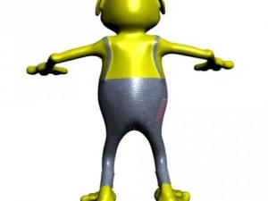 cartone animato di contadino truccato Modello 3D