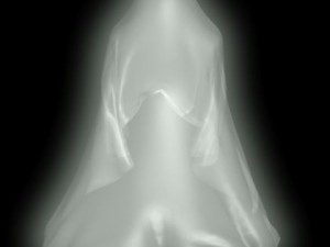 cartoon ghost rigged 3D Model