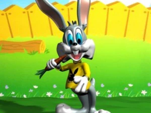 만화 토끼 조작 3D 모델