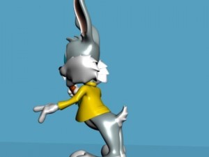 cartoon bunny rigged 3D-Modell
