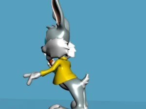 cartoon bunny rigged 3D Model