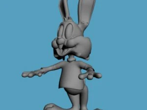 cartoon bunny rigged 3D Model