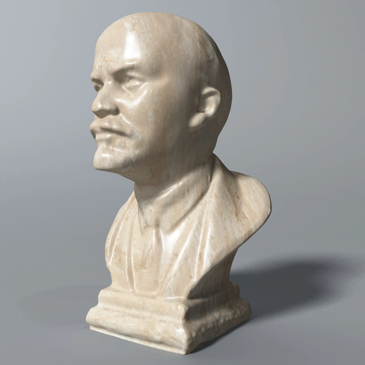 vladimir lenin bust 3D Model .c4d .max .obj .3ds .fbx .stl .blend
