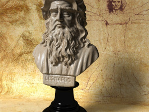 leonardo da vinci bust Modelo 3D